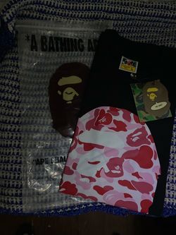 Pink Bape shirt