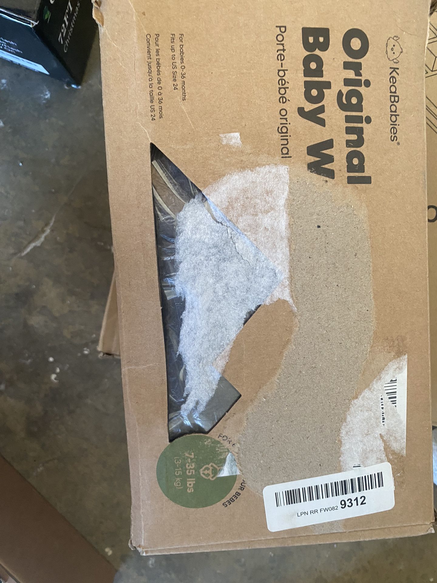 keababies baby wrap in gray