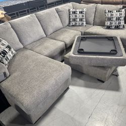 Brand New Sectional & Storage Ottoman 
