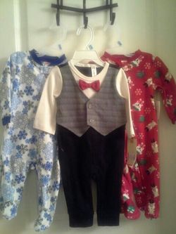 Three 3 to 6 month onesies