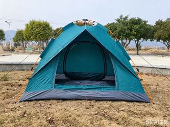 Quick Set Up Waterproof 1-2Person Camping Tent with Bug Netting - Instant Pop-Up Tent for Family Camping & Hiking | All-Weather 4-Season Outdoor Shelt