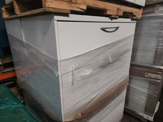 2 Drawer Filing Cabinet 'White'