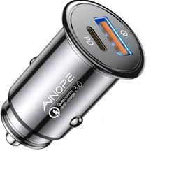 48W USB C Car Charger Mini AINOPE Fast charge PD3.0 and QC 3.0