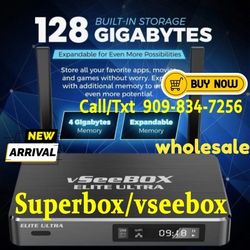 VSEEBOX V3PLUS VSEE BOX ELITE ULTRA SUPER TV BOX NEW ARRIVAL 2025 WHOLESALE DIRECT SUPERBOX SUPER BOX 1 YEAR WARRANTY !!