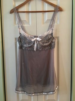 Grey and white nighty size Large in great condition