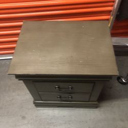 2 Drawer Night Stand Dark Olive Color