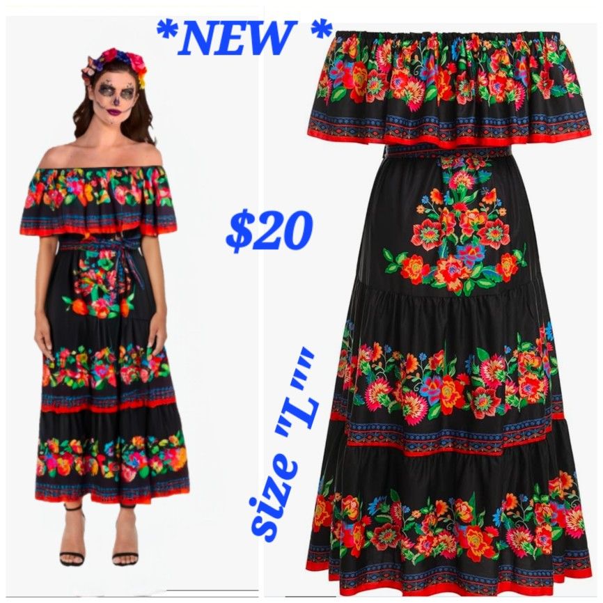 ✨️NEW✨️
🧡Dress for Catrina costume
👗VESTIDO PARA DISFRAZ DE CATRINA