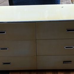Vintage Chrome Trimmed Classic Compact Six Drawer 