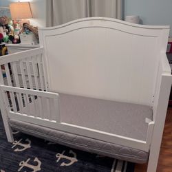 Convertible Crib And Newton Mattress 