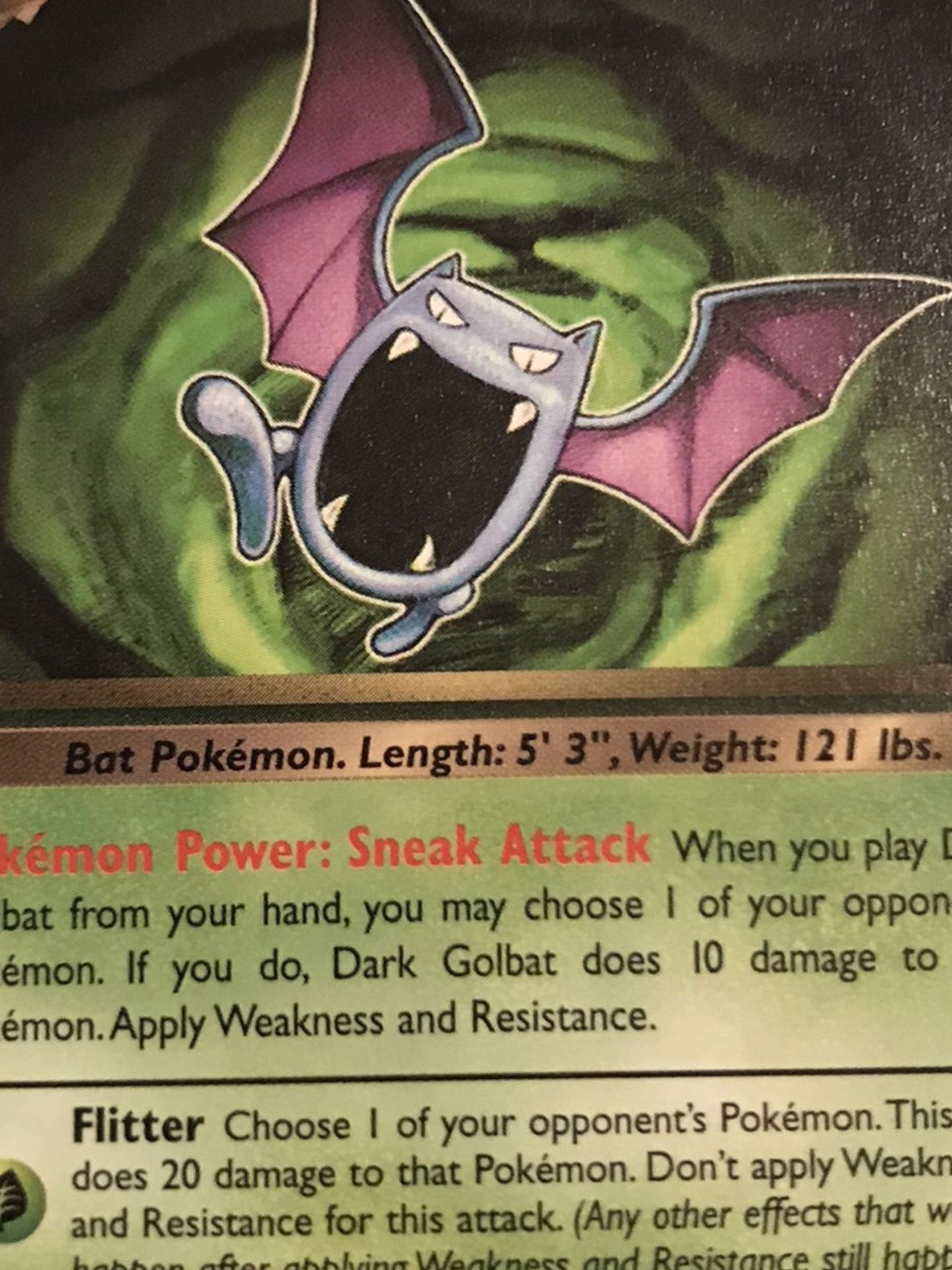 1st Edition Dark Golbat Non Holo 24/82