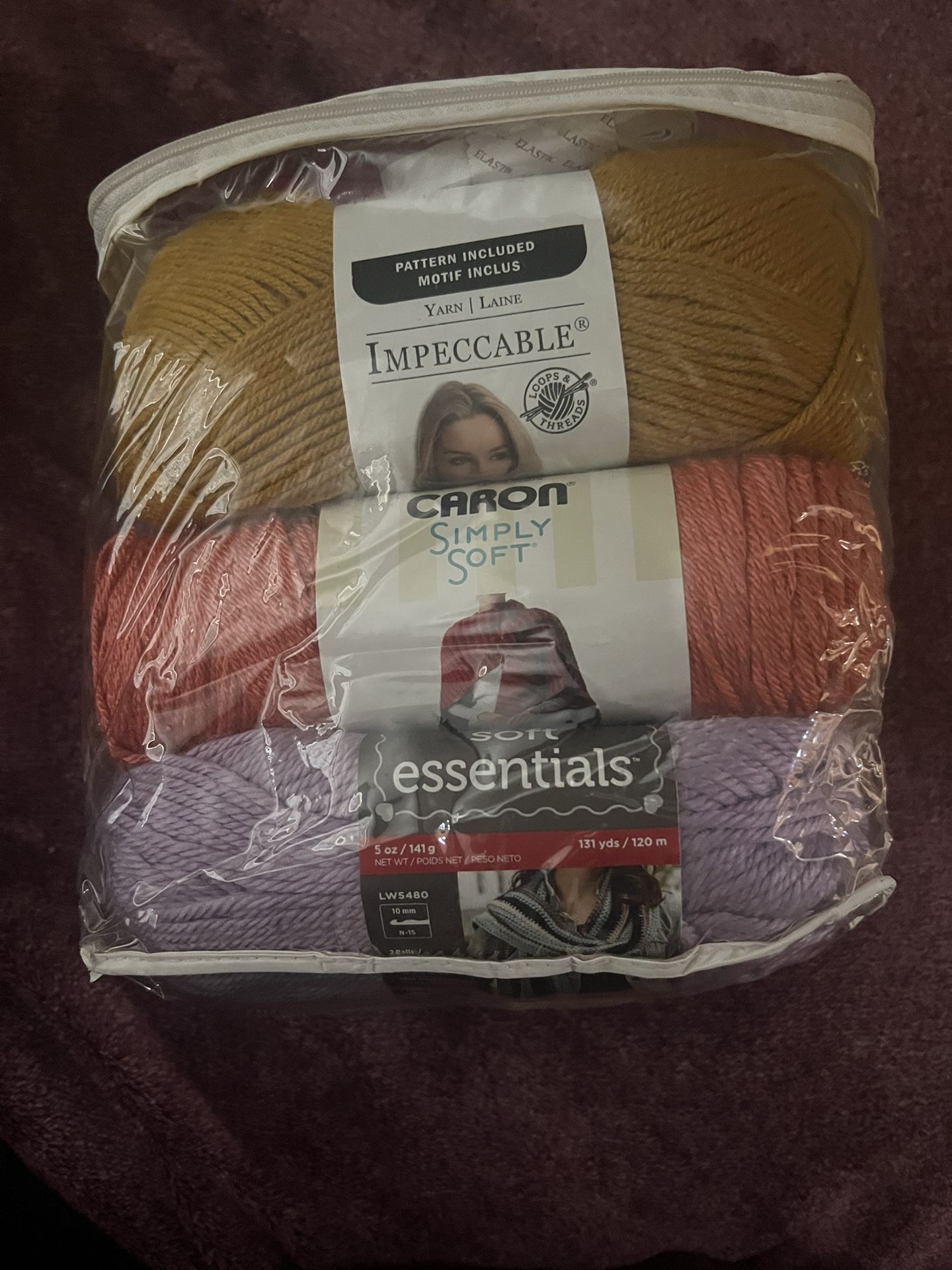 Crochet Yarn And Tool Inside