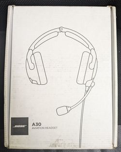 Bose - A30 ANR Aviation Headset w/Bluetooth.