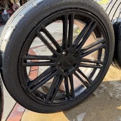 Set Of 20in Rims & Tires