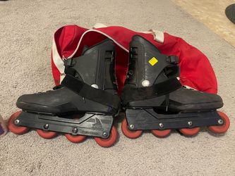 Vintage 1995 Rollerblade Tarmac CE Aggressive Skates + Hyper Wheels & Gear