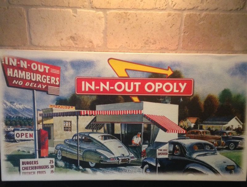 IN N OUT OPOLY-- Monopoly collection