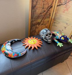 Hand-Painted Talavera Mexican Folk Art set
