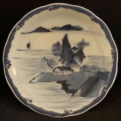 Blue And White Porcelain Plate
