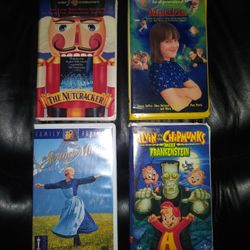 VHS Tapes Lot Of 4