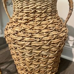 Woven Decorative Basket Vase Jug