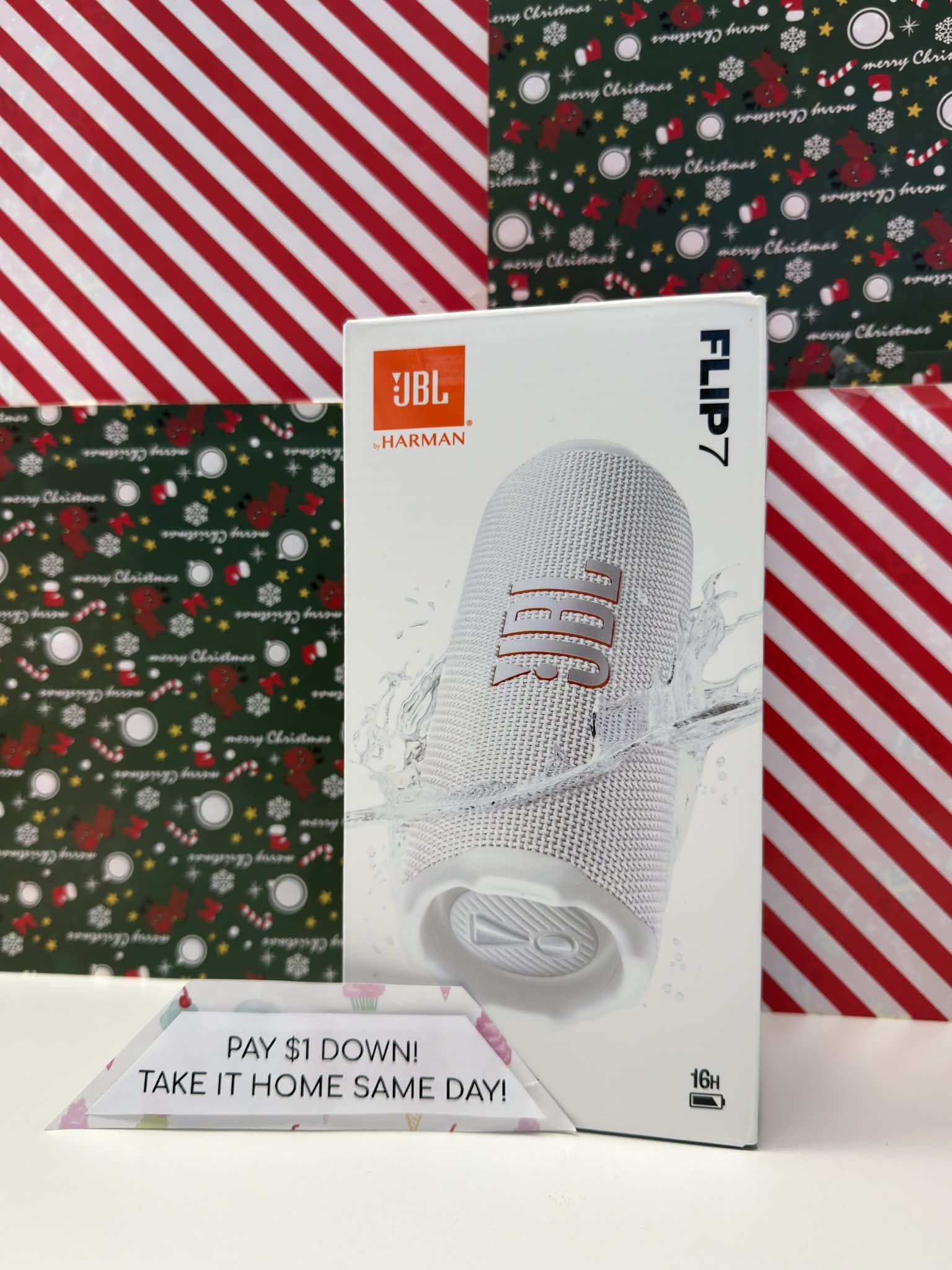 JBL FLIP 7 Portable Waterproof And Drop Proof Speaker (Brand New) Pay $5 DOWN AVAILABLE NO CREDIT NEEDED
