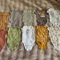Newborn baby 3 month clothes 9 items