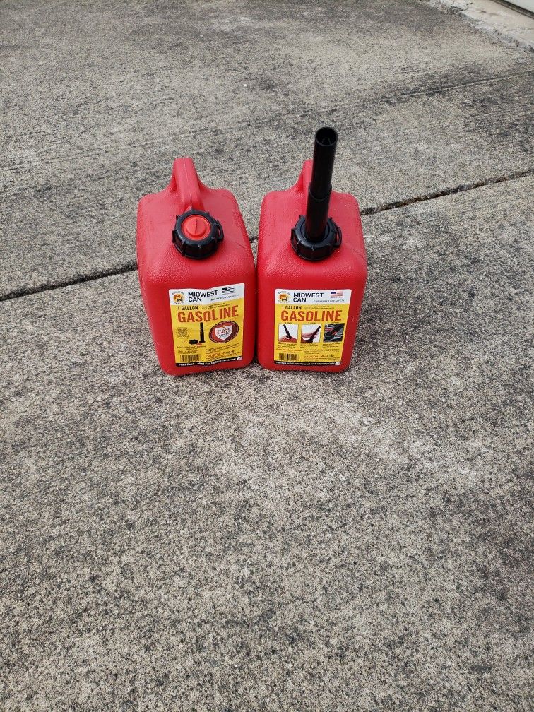 2--Plastic Gas Cans