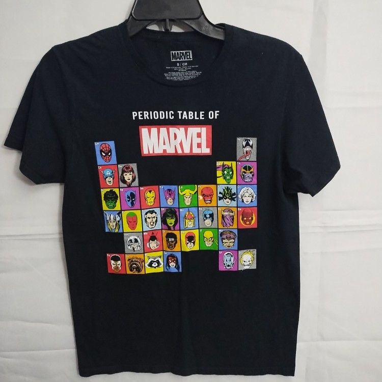 Marvel Universe Periodic Table of Marvel T-shirt Size Sm