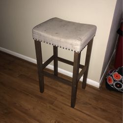 Bar Stool Wood Brown