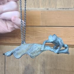 Vintage Metal Frog Windchime 