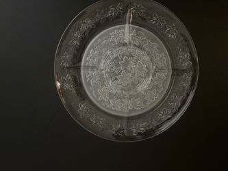 Princess House Crystal Divided Serving Platter 13"