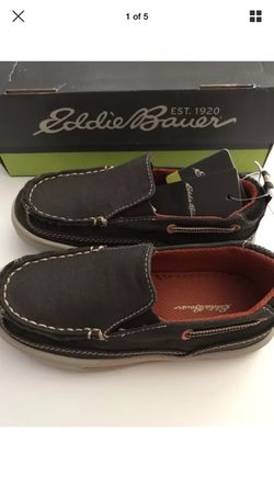 Brand New Eddie Bauer Boys Loafers Brown
