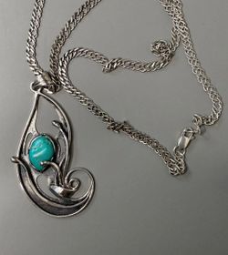 Sterling Silver Turquoise Necklace