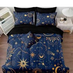 DreamWaka Full 8-Pc Galaxy Bedding Set - NEW