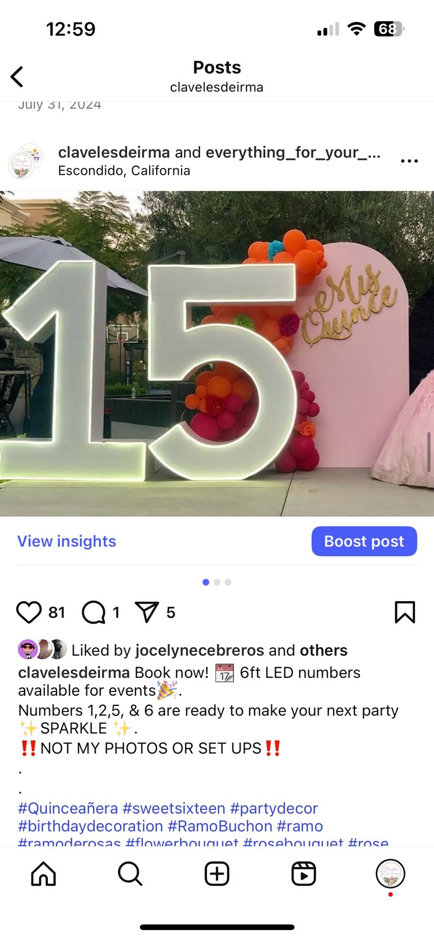 LED Marquee Numbers