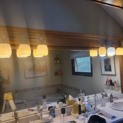 Bathroom Vanity Light Fixtures, 2 Sets A Bronze Finish 