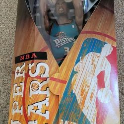 Super Rare Grant Hill 13” Figure Detroit Pistons Teal Uniform NBS Super Stars