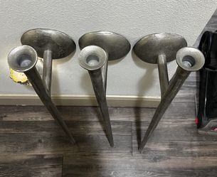 3 piece wall sconce candle holders