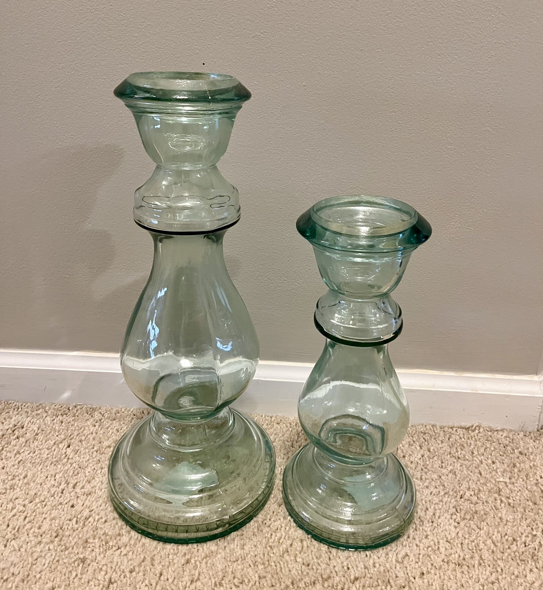 Glass Candle Holders