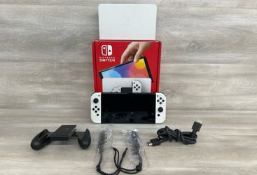 Nintendo Switch - OLED Model with White Joy-Con (PO1019849) - Like New Condition