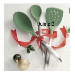 Princess House Set De 3 Utensilios Verdes Nuevos En Sus Cajas 