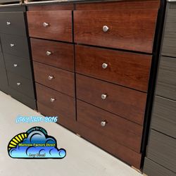 Eight Drawer Dresser Cherry New Cajonera Comoda Mueble 