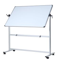 New VIZ-PRO Double-Sided Magnetic Mobile Whiteboard - 48x36 Inches Aluminium Frame  360 Rotatable Retail $159.00