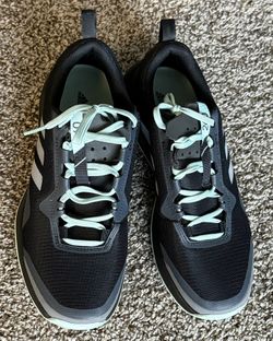 Adidas Terrex 260 CMTK Shoes Black/Seafoam Green Trail Running Athletic Sneakers