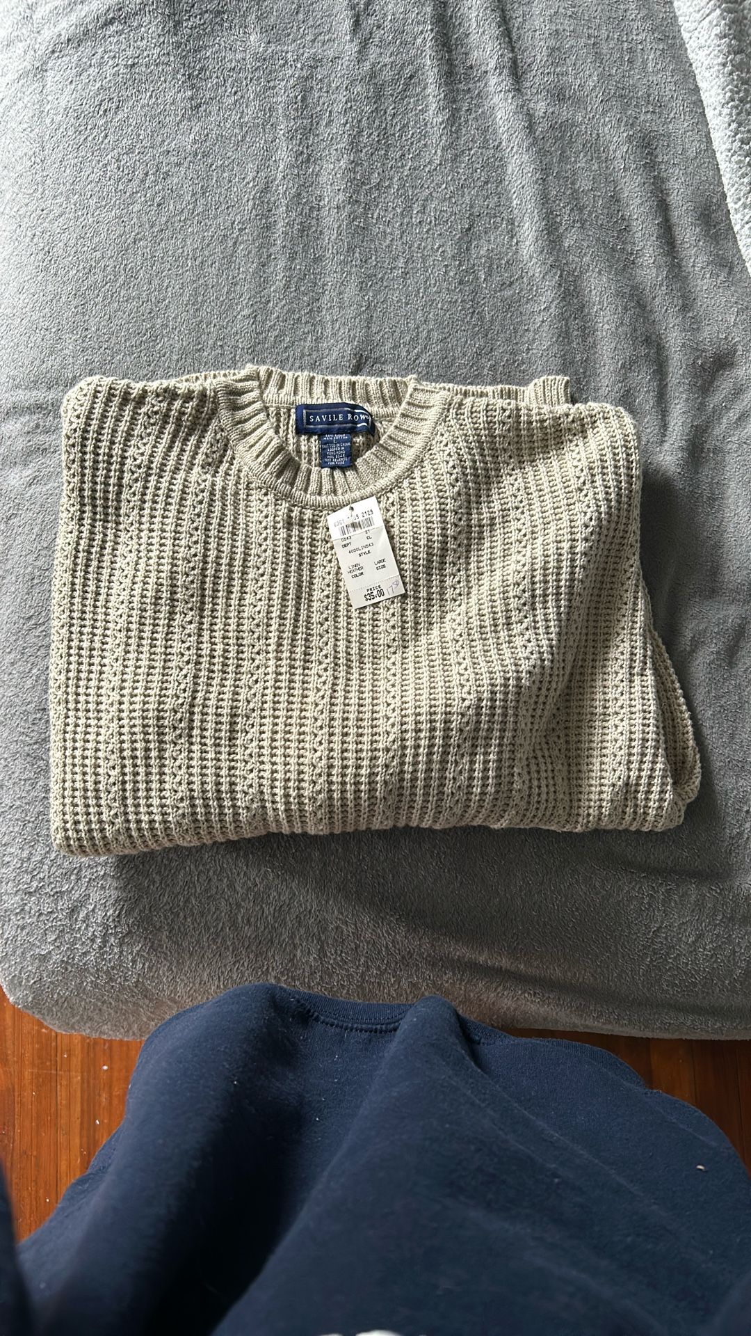 Savile Row Sweater, Linen Heather, L