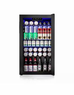 17.7 in.W Single Zone 130-Cans Freestanding Beverage Refrigerator Cooler