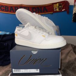 Jordan 1 Retro AJKO Low SP Union White Canvas 