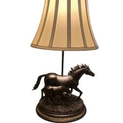 [A]- Mare & Sibling Resin 100W Table Lamp in Antique Bronze Finish