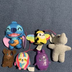 Lilo & Stitch, Bee, Elephant And Other Plushies 