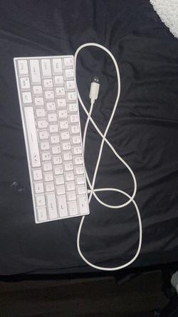 Compact Wired USB Keyboard White