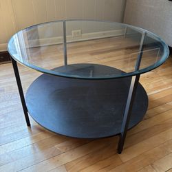 Glass-topped Coffee Table